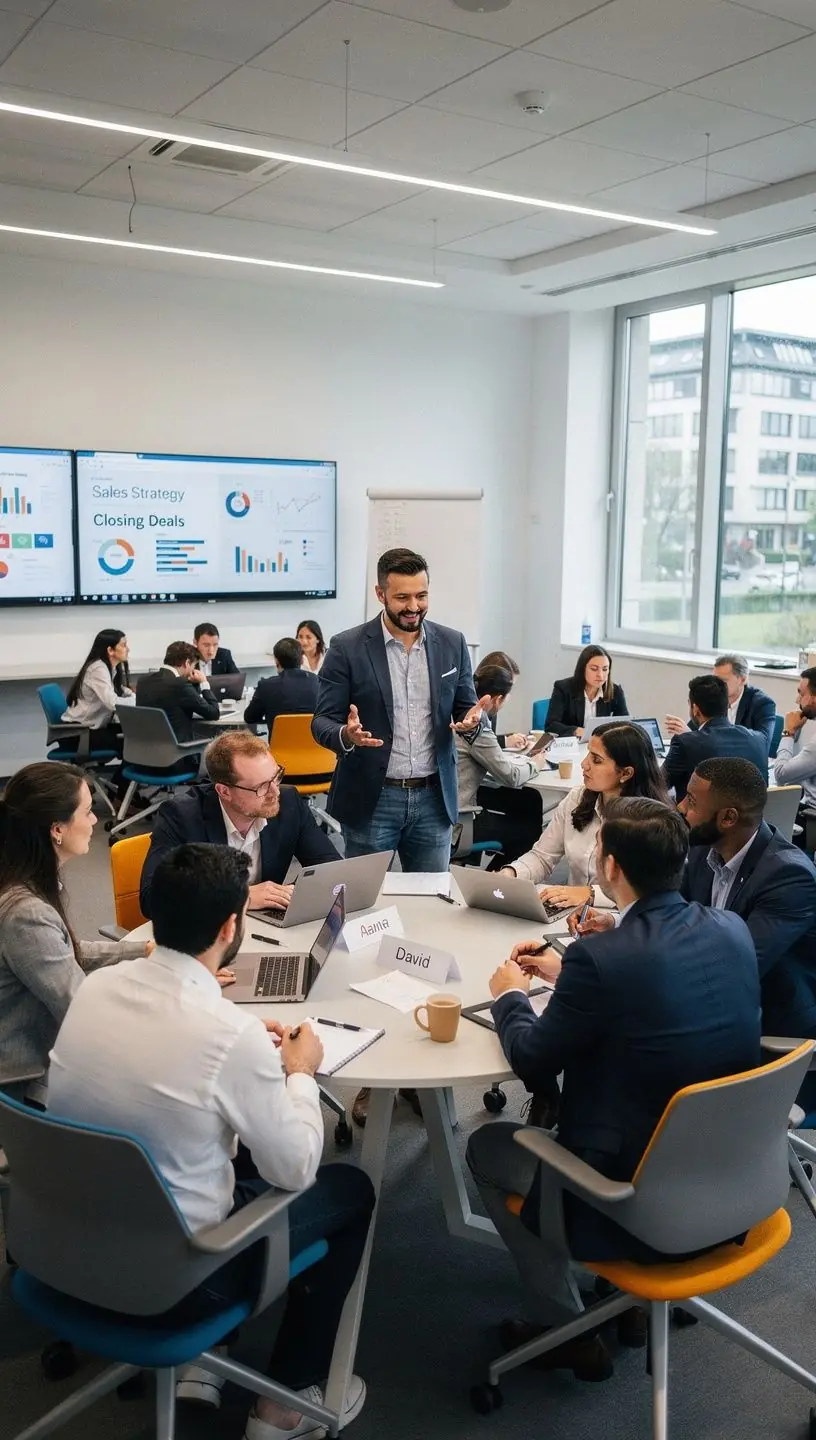 Ein Diagramm zeigt den Anstieg des Umsatzes nach erfolgreichem Kundenmanagement.